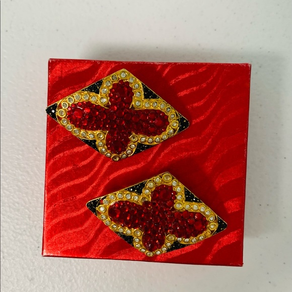 REDUCED! Authentic Jay Feinberg designer earrings. Showstopper. - Picture 3 of 8